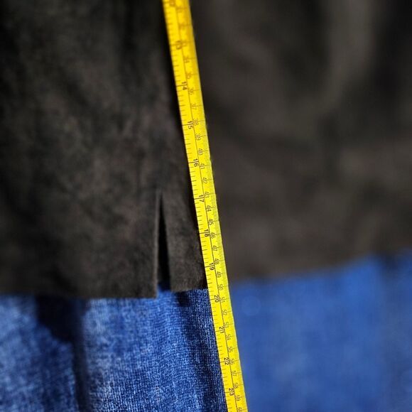 Carlo Ferranti 100% Black Leather Skirt Medium - Picture 9 of 11